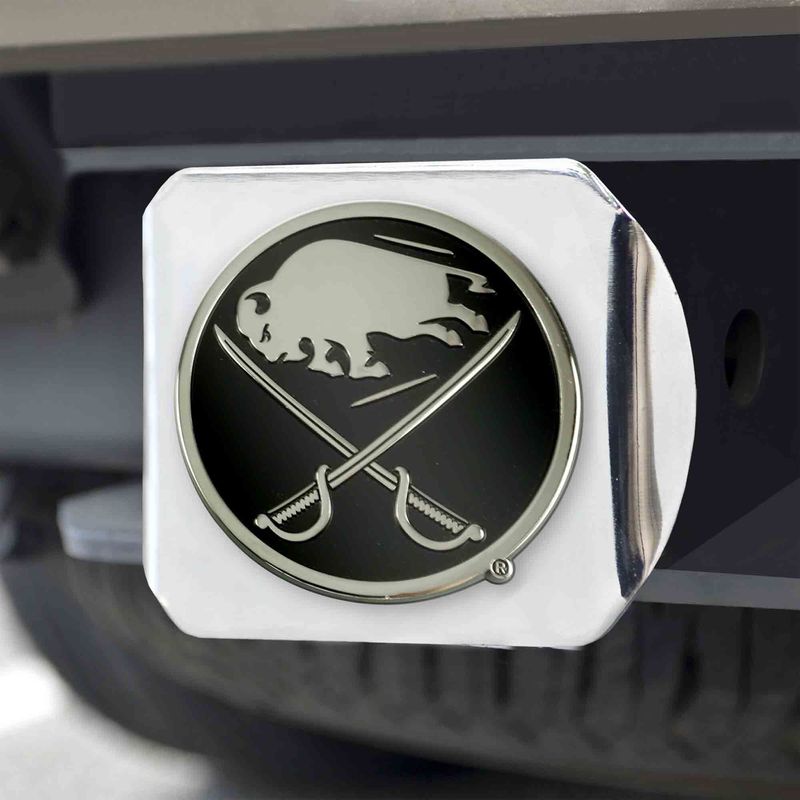  - Buffalo Sabres Chrome Hitch Cover 4 1/2"x3 3/8"_voghion.com