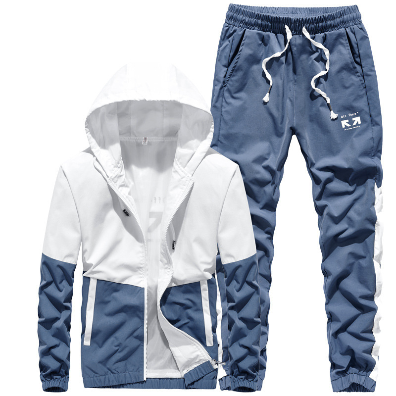 Neues Herbst-Sportset, Kapuzen-Hoodie und Hose für Herren mit lässigem zweiteiligem Set 3227_voghion.com