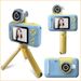 【Haute qualité】 Appareil photo numérique pour enfants, grand écran HD 4 000 W, objectif rabattable, selfie_voghion.com