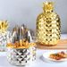 Stainless Steel Cutlery Set In ABS Egg Case - 24-Piece Pineapple Themed Knife Fork Spoon Gift Box, Elegant Dining_voghion.com