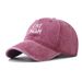 Cotton Washed Old New Embroidered Baseball For Men And Women Outdoor Cartoon English Cat Duckbill Cap_voghion.com
