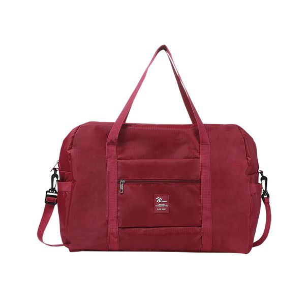 2023 Große Tasche, wasserdichte faltbare Gepäcktasche, modische Fitnesstasche, tragbare Umhängetasche, kann übergezogen werden_voghion.com