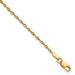 10k 1.5mm Extra-Light D/C Rope Chain Anklet_voghion.com