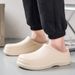 Men's Slippers Oil And Waterproof Chef's Shoes Outdoor Foot Cover Driving Shoes For Men_voghion.com