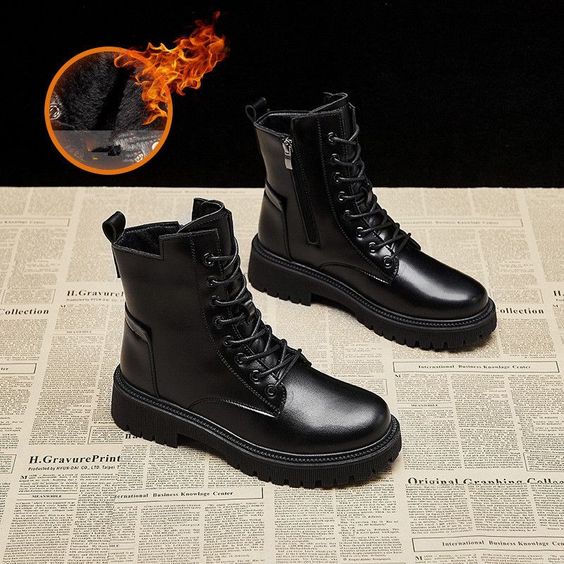 Martin Boots Women 2023 Jesień Nowe Brytyjskie Botki Platforma Student Network Czerwone Buty Motocyklowe Buty Casualowe_voghion.com