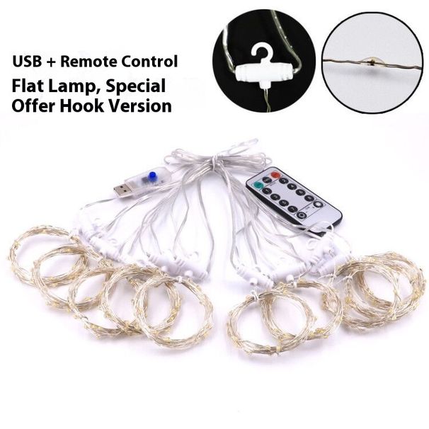 LED-Lichterkette mit Fernbedienung – Stromversorgung über USB, 300 LEDs, IP42 wasserdicht, 8 Beleuchtungsmodi, Warmweiß/Kaltweiß/Farbwechsel_voghion.com