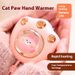 Kattenpoot USB handwarmer cadeauset - Snel verwarmende draagbare handwarmer met 3 temperatuurstanden, leuk wintercadeau voor vrouwen en meisjes_voghion.com