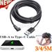 For Oculus Quest Link 3/4/5M USB 3.0 Cable Data Line Type C Cable Steam VR Cable_voghion.com
