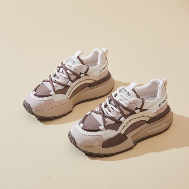 () Thick Soled Forrest Gump Shoes Women 2025 Winter New Item, Pure Black With Velvet For Spring Autumn Leisure, Moral_voghion.com