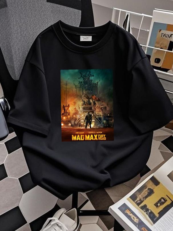 Camiseta Mad Max Fury Road 2015, popular película de acción, aventura y ciencia ficción con Tom Hardy, Charlize Theron, Nicholas Hoult, GenXT4Me, suave y versátil._voghion.com