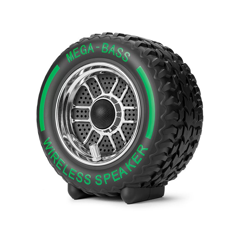 Bluetooth speaker in tire shape: 15W high power, heavy subwoofer, 1200mahlong-lasting battery life, TFcard/U disk playback, colorful lights_voghion.com
