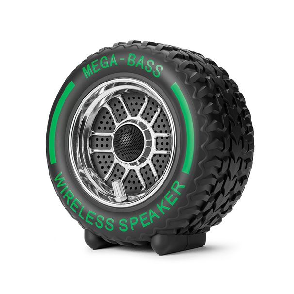 Bluetooth speaker in tire shape: 15W high power, heavy subwoofer, 1200mahlong-lasting battery life, TFcard/U disk playback, colorful lights_voghion.com
