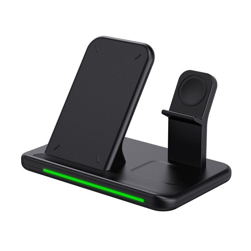 Cargador inalámbrico cuatro en uno modelo privado de 15W 12 teléfonos móviles y relojes cargador inalámbrico tres en unoBN66_voghion.com