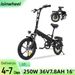 Vélo électrique pliable isinwheel U3 250 W 36 V 7,8 Ah Batterie, vélo de ville léger 16 pouces pour les déplacements de loisirs et les déplacements quotidiens_voghion.com