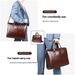 Men's Genuine Leather Briefcase - Premium Business Shoulder Bag For Office & Commute, Stylish & Durable With 14-Inch Laptop Compartment_voghion.com