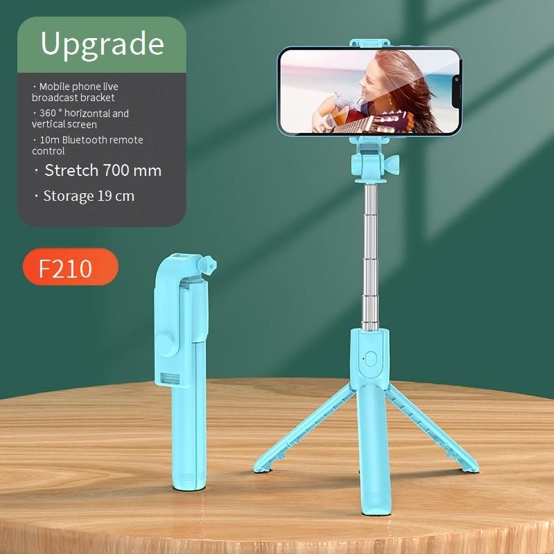 Hot Selling Mini Selfie Artifact Portable Bluetooth Remote Control Selfie Stick Live Broadcast Floor Tripod Desktop Mobile Phone Holder_voghion.com