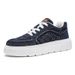 New Heightened Platform Men's Shoes, Men's And Women's Sports And Leisure Board Shoes, Washed Canvas Shoes, Trendy Shoes_voghion.com