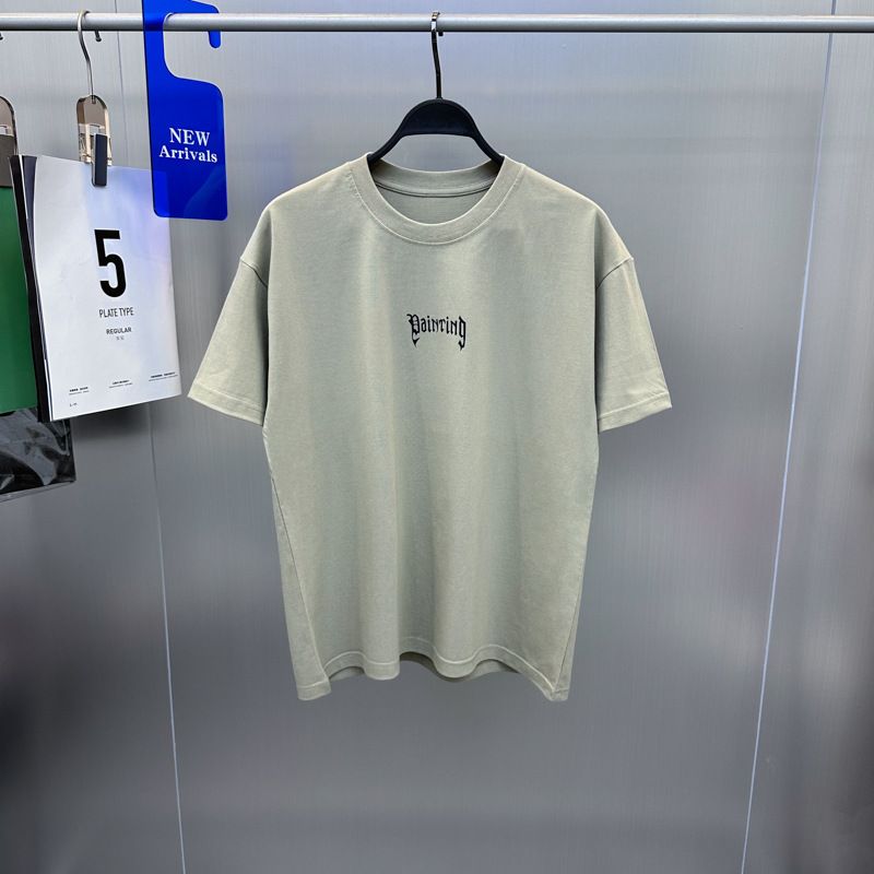 Herre Ny sommer trendy merke-T-skjorte, moteriktig, ungdommelig, enkel kortermet T-skjorte, løs skrift, T-skjorte med senkede skuldre B3DAD2108_voghion.com