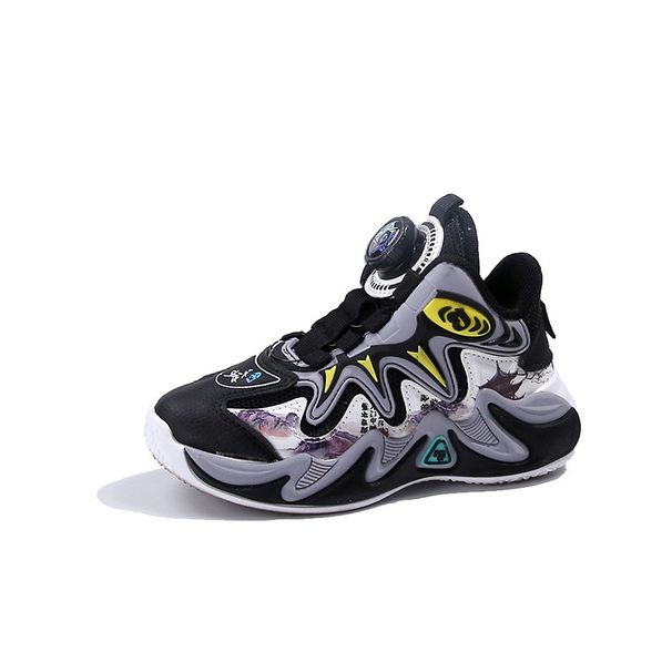 Knob Basketball Jungen 2025 Herbst Neuer Stil, Grundschule Sekundarschule Sportschuhe, Mittel- Und Großkinder Weich_voghion.com