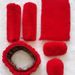 Rabbit Steering Wheel Six Piece Set, Rex Rabbit Plush Car Without Inner Ring Elastic Handle Cover Universal_voghion.com
