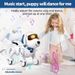 BEEPRINCESS Robot Dog, Smart Programmable RC Electronic Pet Puppy With Early Education Function, White/Blue_voghion.com