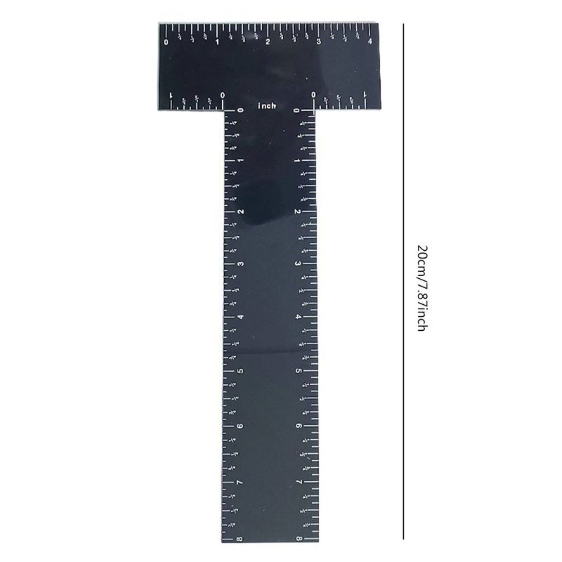 Akrilik patchwork cetveli Dikiş cetveli Kumaş şablonu Cetvel T şeklinde patchwork aracı_voghion.com