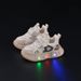 Sneakers fosforescenti per bambini - Scarpe luminose con suola morbida per ragazzi e ragazze, scarpe per bambini in mesh traspirante con velcro_voghion.com