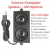 One Cable USB Bluetooth Speaker With Loud Stereo Sound For PC Computer Phone_voghion.com