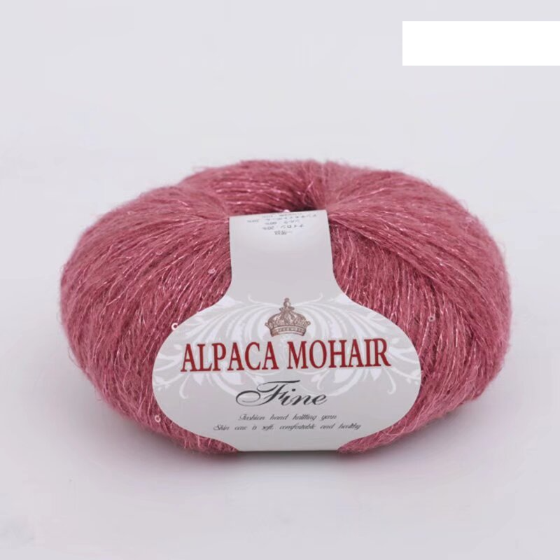 Sequin mohair wool yarn hand-woven scarf yarn wool ball_voghion.com
