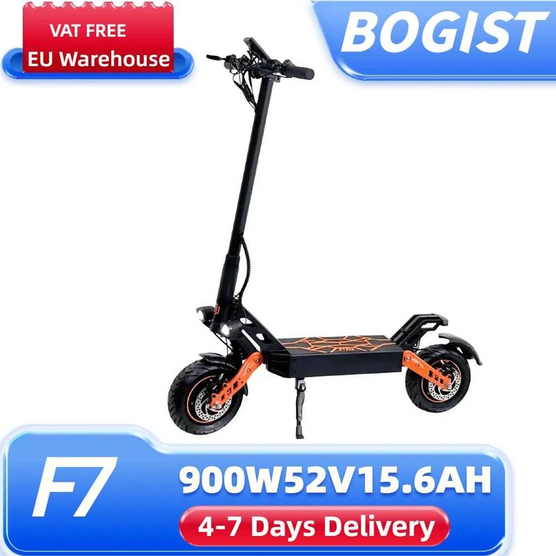 BOGIST F7 900W elektrische scooter 10'' all-terrian scooter voor volwassenen met 52V 15,6AH accu_voghion.com