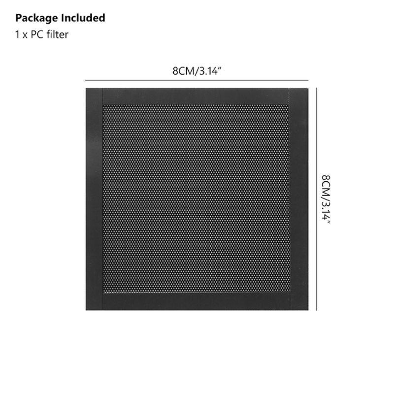 8x8 12x12 14x14 12x24cm Fan Dust Filter Black Magnetic Computer PC Dustproof Cooler Fan Cover Dust Filter Mesh_voghion.com