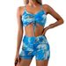 Σέξι μποξεράκι μπικίνι με ψηλόμεσο σχέδιο και tie-dye, γυναικείο_voghion.com