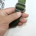 Military Green Three-Ring Custom Training Dog Collar Walking Leash_voghion.com