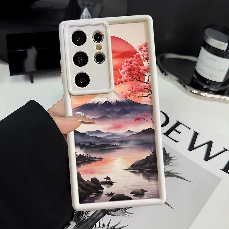 Phone Case For Samsung Galaxy S25 Ultra S24 S22 Plus S23Ultra S20 FE S21 ShockProof Cover Funda Mountain View_voghion.com