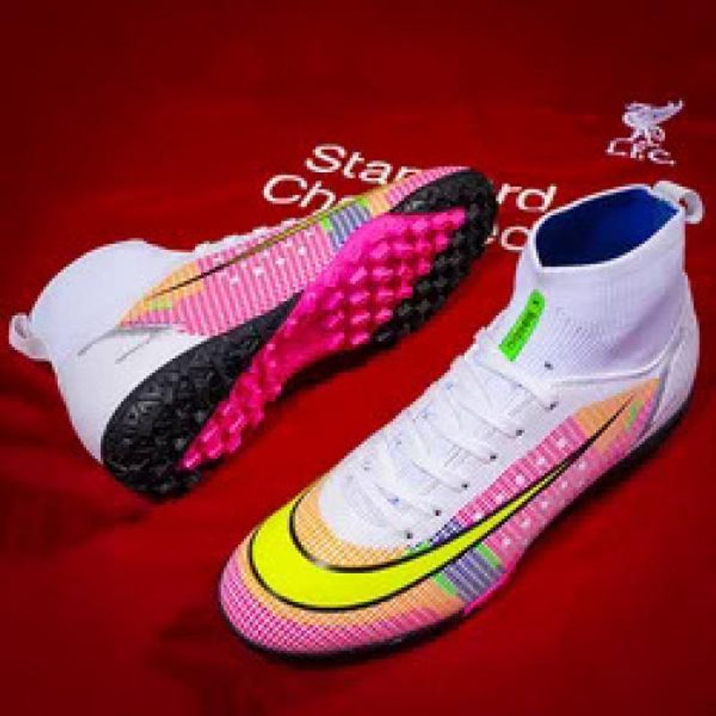 Pantofi sport de fotbal personalizați pentru bărbați și femei, croială înaltă, ghete de fotbal unisex, 35-45_voghion.com