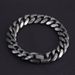 Men's Jewelry Cuban Bracelet Trendy Titanium Steel Retro Simple Men's Hip Hop Boys' Bracelet Niche Design Hand Jewelry_voghion.com