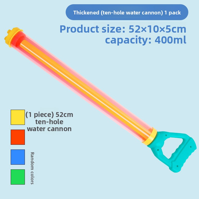 Pull & Spray Water Gun Toy - Lightweight Splash Blaster For Outdoor Fun, Pool, Beach & Backyard Games (Easy To Use, Random Color, BPA-Free Plastic)​_voghion.com