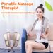 Isıtmalı Çok Fonksiyonlu Boyun ve Omuz Masaj Aleti - Sırt, Bel ve Omuz Ağrılarını Gidermek İçin Tüm Vücut Shiatsu Masaj Pedi - 2 Döner Düğüm_voghion.com