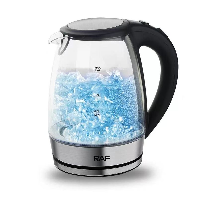High-quality Borosilicate Glass Blue Light Electric Kettle, Household Health Kettle, Automatic Power-off And Anti-dry-boil Kettle_voghion.com