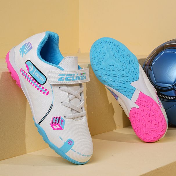 Suelas de entrenamiento de velcro para niños y niñas de escuela primaria para fútbol_voghion.com