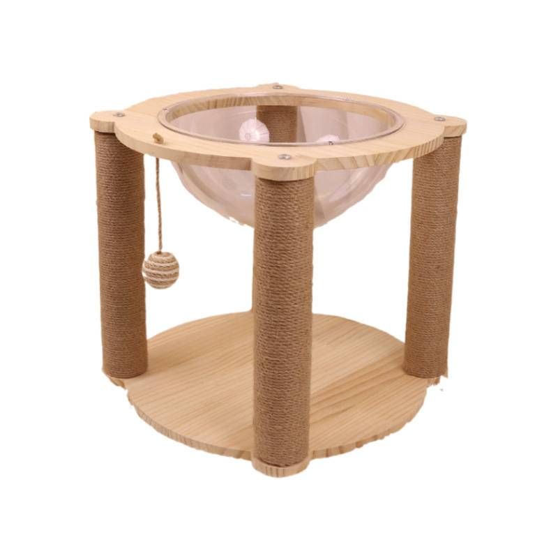 Small Acrylic Space Capsule Cat Nest, Cat Climbing Frame, Cat Scratching Post, Cat Tree, Integrated Cat House, Cat Scratching Board, Cat Cage_voghion.com