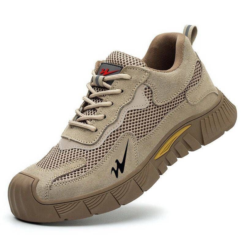 ​​Men's Breathable Safety Shoes - Steel Toe, Puncture-Proof & Electrical Hazard Protection​_voghion.com