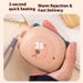 USB Rechargeable Mini Hand Warmer - Portable Soft Heating Pad With Built-in Battery (Lemon Yellow, Classic Beige, Cinnamon Pink, Ocean Blue)_voghion.com