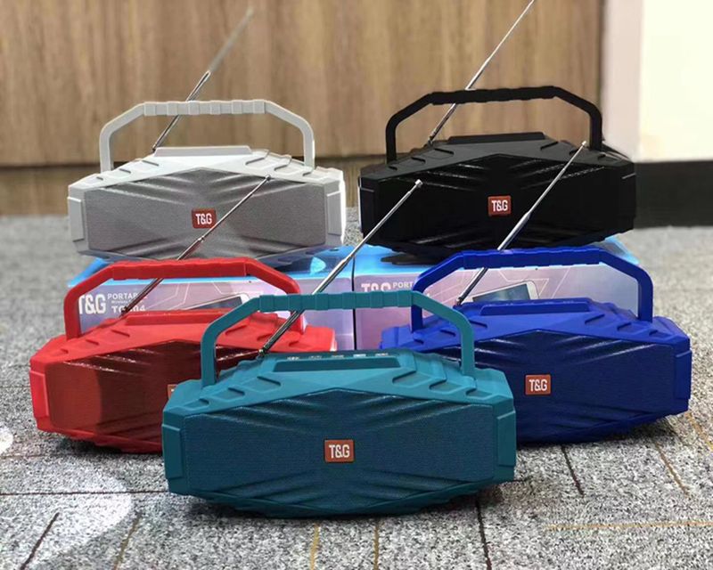 TG804 Drahtloser Bluetooth-Lautsprecher Antenne Radio LED-Taschenlampe Tragbarer Outdoor-Sound-Subwoofer_voghion.com