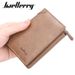 Wallet men's short baellerry vertical multi-card slot tri-fold small wallet thin buckle coin purse_voghion.com