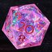 9 Polyhedral Sets DD Dice Pink Star Dream For Dungeons Dragons RPG_voghion.com