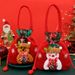 Christmas Gift Bags With Plush Characters - Santa, Snowman & Reindeer Designs For Candy, Apples & Holiday Treats_voghion.com