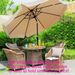 10 Ft Patio Umbrella Market Table Round Umbrella Outdoor Garden With Crank And Push Button Tilt For Garden Deck Backyard Pool Shade Outside_voghion.com