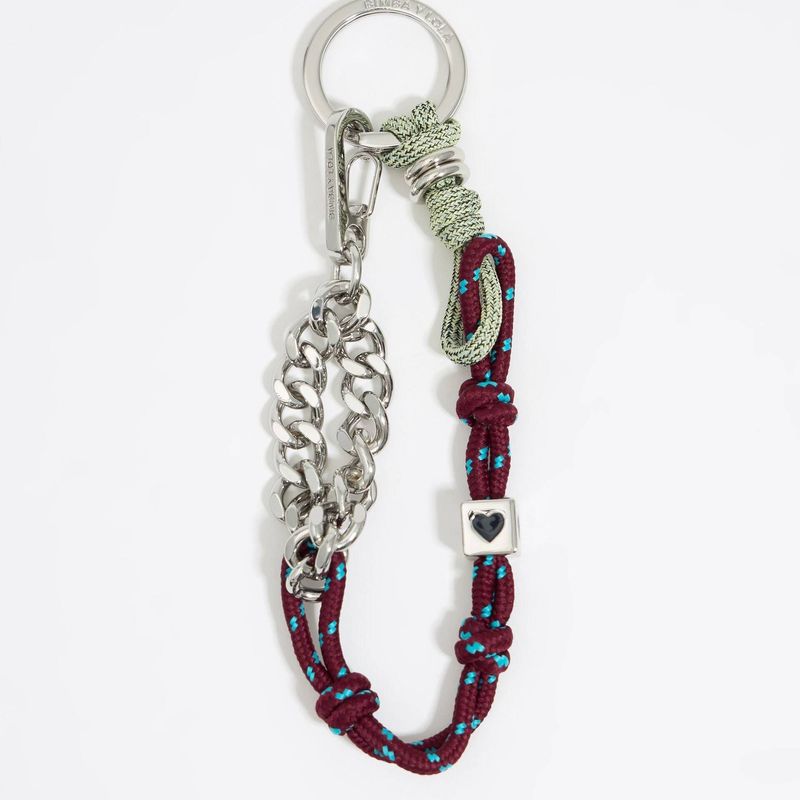 Dijes para bolsos, nueva moda, cadena para bolsos, colgante para bolso DIY, accesorios deportivos de amor chapados en cobre_voghion.com