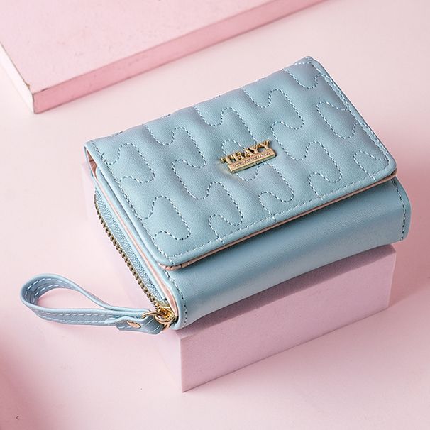 Monedero Cartera Bolso de mano Monedero Corto Monedero Multitarjetas para Mujer Elegante Tarjetero con Cremallera Monedero para Mujer_voghion.com